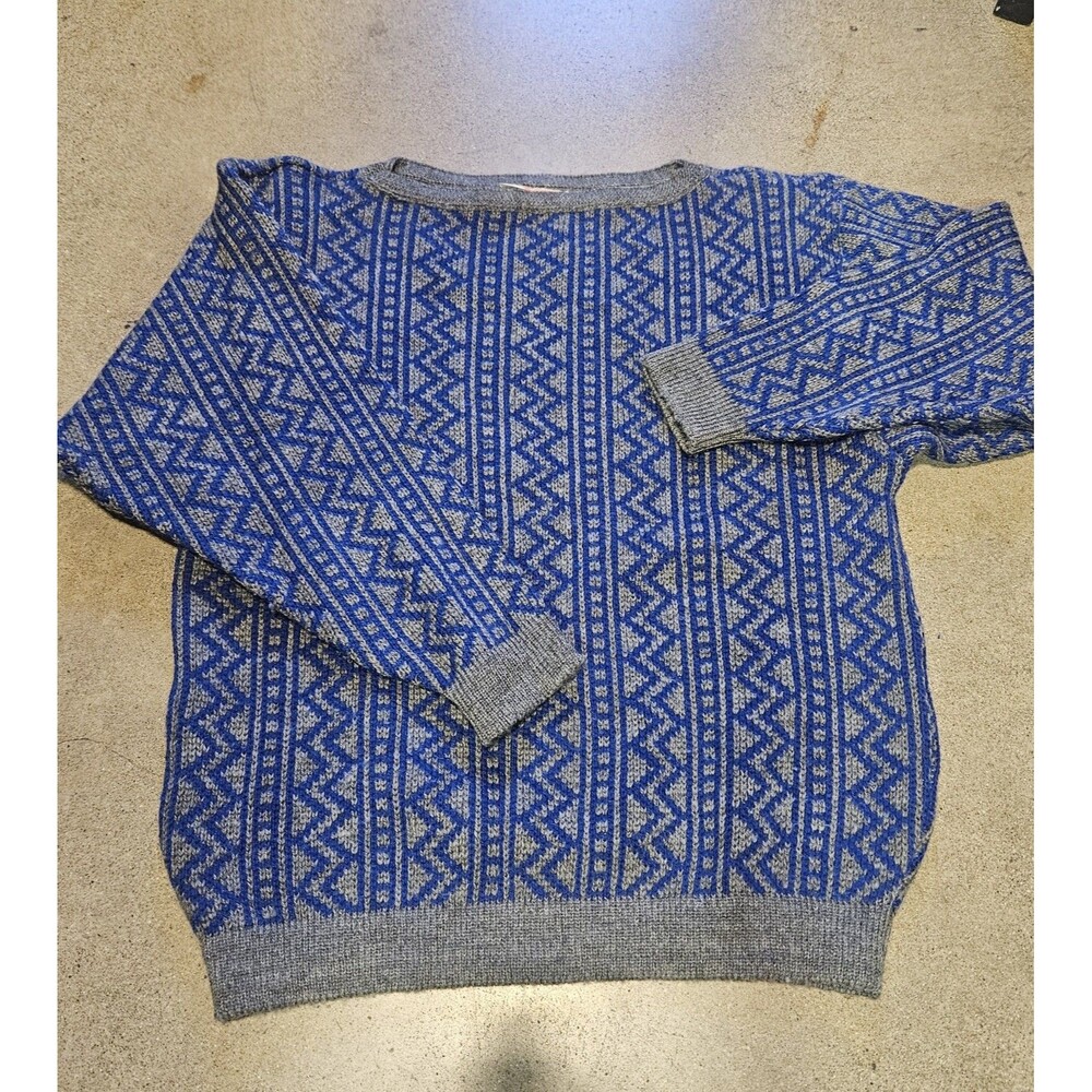Wool Sweater Mens Vintage Ski Size M